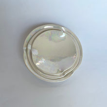 Load image into Gallery viewer, Ceramic Nesting Dishes White with Mother of Pearl