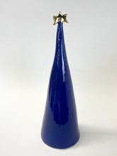 Load image into Gallery viewer, Ceramic Trees Blue 22k Gold Individual #4 (9 inches)
