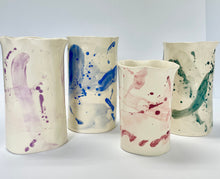 Load image into Gallery viewer, Ceramic Abstract Vase Blue-Green
