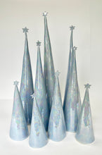 Load image into Gallery viewer, Ceramic Trees Periwinkle Blue Mother of Pearl Individual #4 (9 inches)