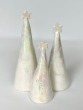 Load image into Gallery viewer, Ceramic Trees Mother of Pearl Trios #2 (3.5-6.5 inches)