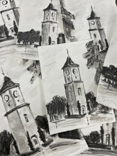 Load image into Gallery viewer, Southern Hills Clock Tower 8x10 inches