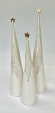 Load image into Gallery viewer, Ceramic Trees 22k Gold + Mother of Pearl Trios #5 (11-17 inches)