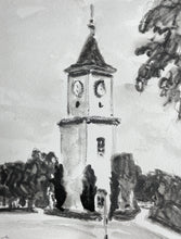 Load image into Gallery viewer, Southern Hills Clock Tower 6x8 inches
