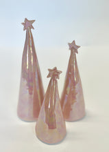 Load image into Gallery viewer, Ceramic Trees Light Pink Mother of Pearl Trios #2 (3.5-6.5 inches)