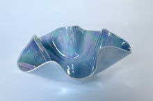 Load image into Gallery viewer, Ceramic Bowl Periwinkle Blue with Mother of Pearl luster