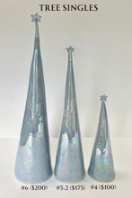 Load image into Gallery viewer, Ceramic Trees Periwinkle Blue Mother of Pearl Individual #4 (9 inches)