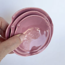 Load and play video in Gallery viewer, Ceramic Nesting Dishes Bubblegum Pink