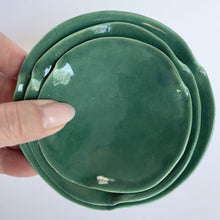 Load and play video in Gallery viewer, Ceramic Nesting Dishes Jade Green