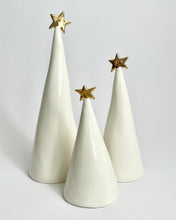 Load image into Gallery viewer, Ceramic Trees 22k Gold Trios #3 (4-8.5 inches)
