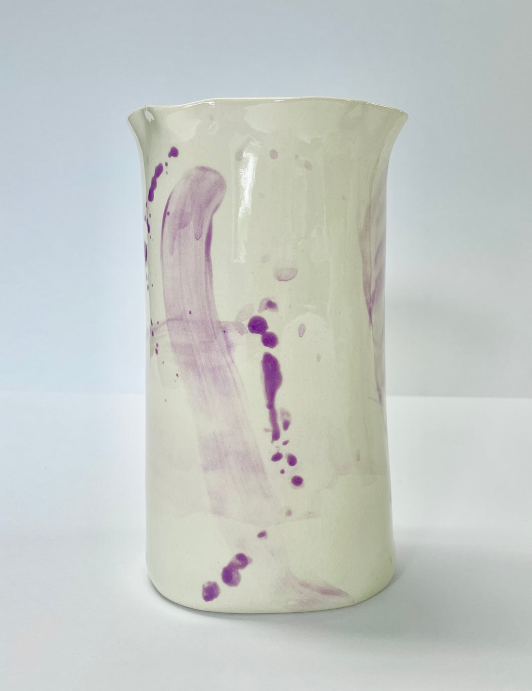 Ceramic Abstract Vase Lilac