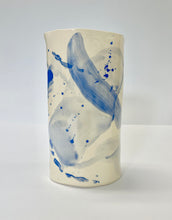 Load image into Gallery viewer, Ceramic Abstract Vase Blue
