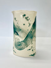 Load image into Gallery viewer, Ceramic Abstract Vase Blue-Green
