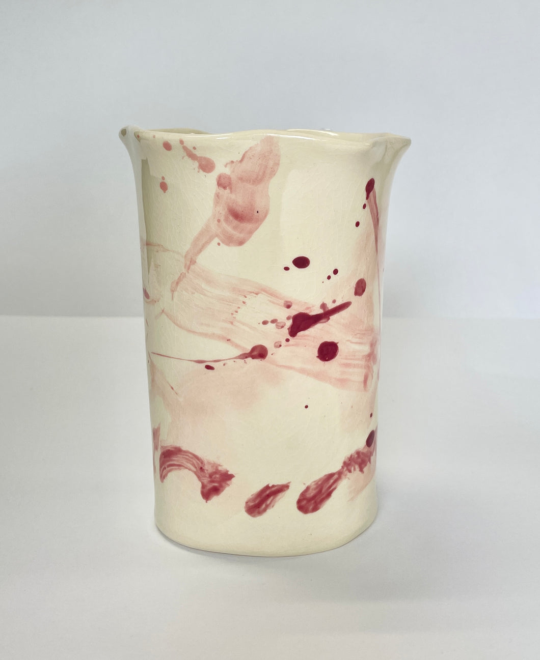 Ceramic Abstract Vase pink