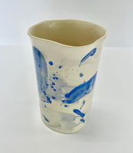 Load image into Gallery viewer, Ceramic Abstract Vase Blue
