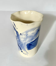 Load image into Gallery viewer, Ceramic Abstract Vase Blue
