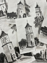 Load image into Gallery viewer, Southern Hills Clock Tower 6x8 inches
