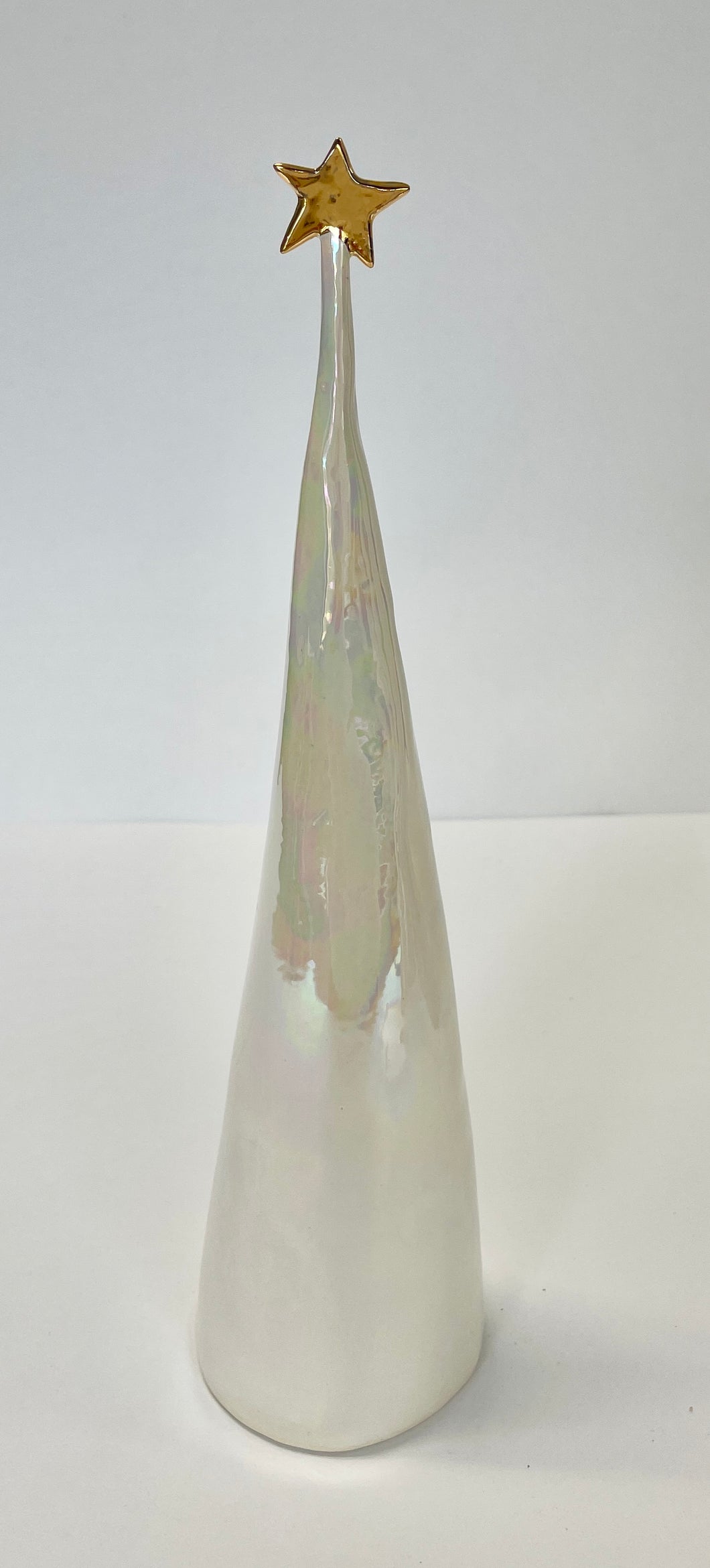 Ceramic Trees 22k Gold + Mother of Pearl Individual #5 (12 inches)