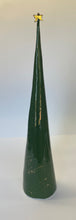 Load image into Gallery viewer, Ceramic Tree individual Dark Green 22k Gold Splatter #7 (21 inches)
