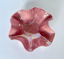 Load image into Gallery viewer, Ceramic Bowl Bright Pink with Mother of Pearl luster
