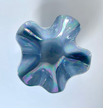 Load image into Gallery viewer, Ceramic Bowl Periwinkle Blue with Mother of Pearl luster
