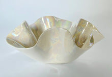 Load image into Gallery viewer, Ceramic Bowl White with Mother of Pearl luster (3)
