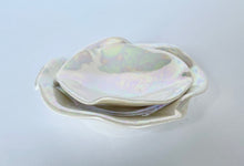 Load image into Gallery viewer, Ceramic Nesting Dishes White with Mother of Pearl
