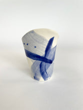 Load image into Gallery viewer, Ceramic abstract vase- cobalt blue
