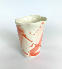 Load image into Gallery viewer, Ceramic abstract vase- orange
