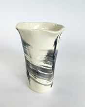 Load image into Gallery viewer, Ceramic abstract vase- black and white
