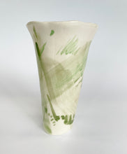 Load image into Gallery viewer, Ceramic abstract vase- light green
