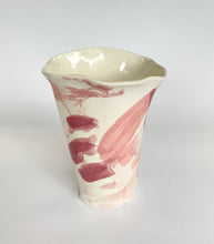 Load image into Gallery viewer, Ceramic abstract vase- pink
