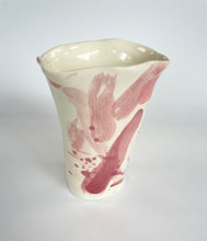 Load image into Gallery viewer, Ceramic abstract vase- pink
