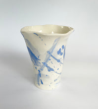 Load image into Gallery viewer, Ceramic abstract vase- blue
