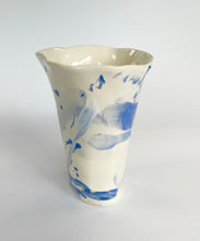 Load image into Gallery viewer, Ceramic abstract vase- blue
