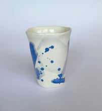 Load image into Gallery viewer, Ceramic abstract vase- blue
