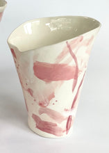 Load image into Gallery viewer, Ceramic abstract vase- pink
