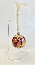 Load image into Gallery viewer, Ornament Burgandy with 22k Gold
