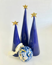 Load image into Gallery viewer, Ornament Navy Blue with 22k Gold
