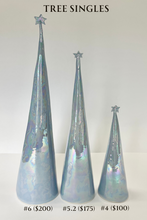 Load image into Gallery viewer, Ceramic Trees Periwinkle Blue Mother of Pearl Individual # 6 (17 inches)
