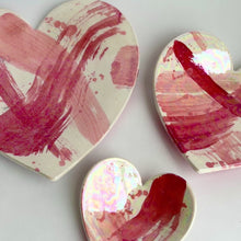 Load and play video in Gallery viewer, Ceramic Heart Plate

