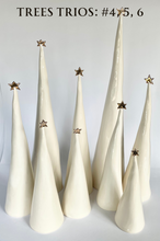 Load image into Gallery viewer, Ceramic Trees 22k Gold Trios #6 (14-21 inches)
