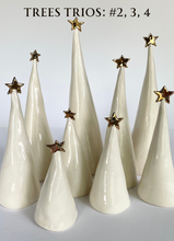 Load image into Gallery viewer, Ceramic Trees 22k Gold Trios #4 (7-12 inches)
