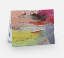 Load image into Gallery viewer, Bright &amp; Abstract folding note cards + envelopes (6)
